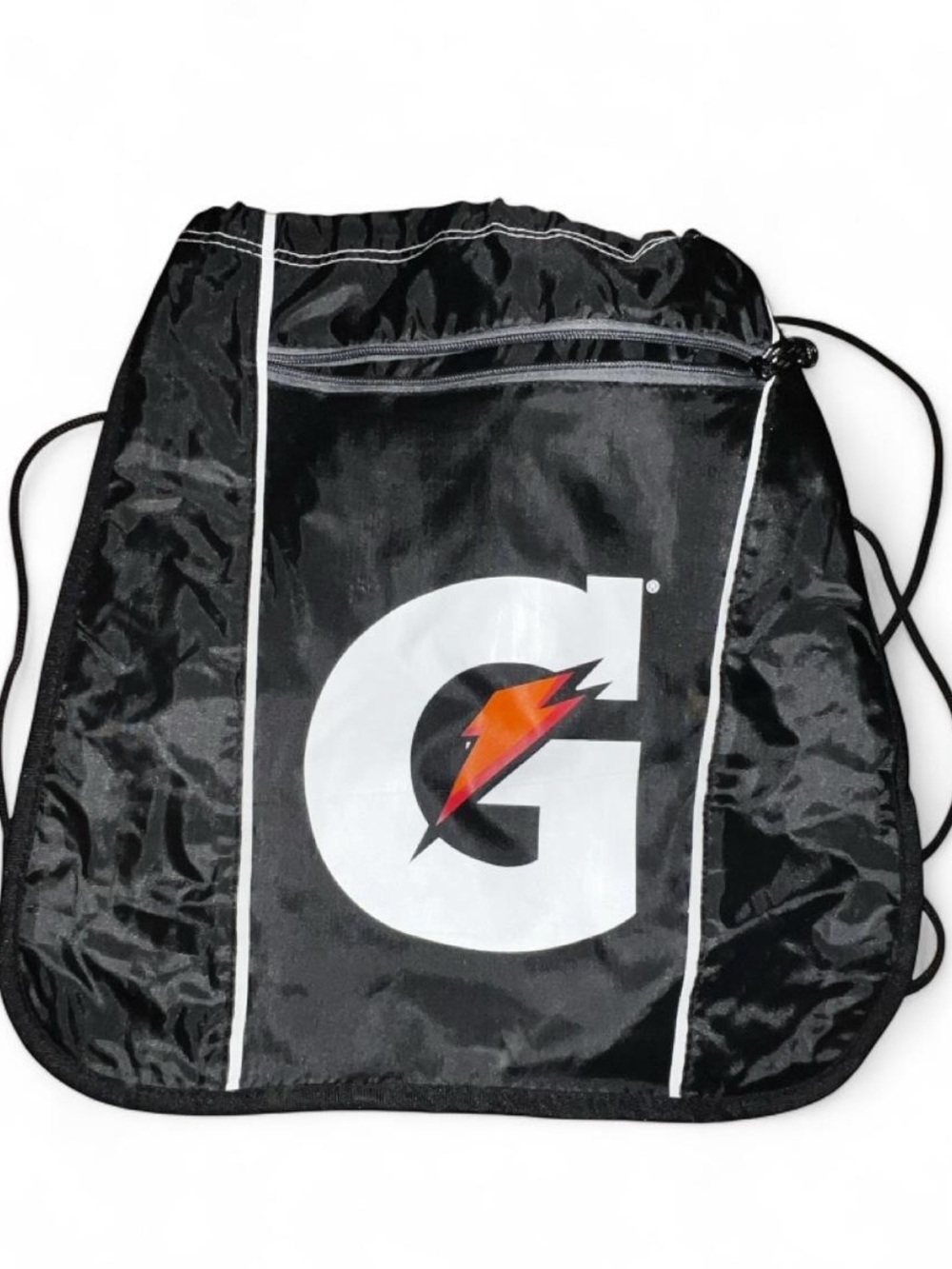 Gatorade Black Drawstring Backpack Gym Sack